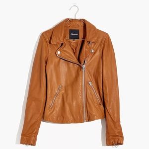 Madewell Washed Leather Motorcycle Jacket